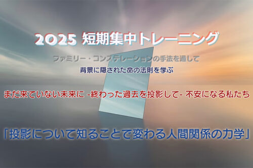 2025短期集中トレーニング③「投影について知ることで変わる人間関係の力学」