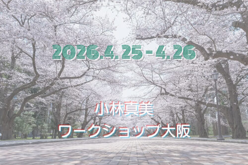 小林真美ワークショップ大阪-2026年4月-