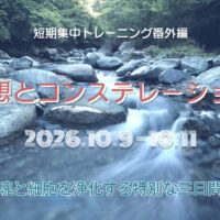 短期集中トレーニング2026 番外編「瞑想とコンステレーション」